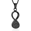 Oinsi Infinity Love Pet Cremation Jewelry for Ashes of Dog/Cat Funeral Keepsake Urn Necklace Pendant Memorial Jewellery