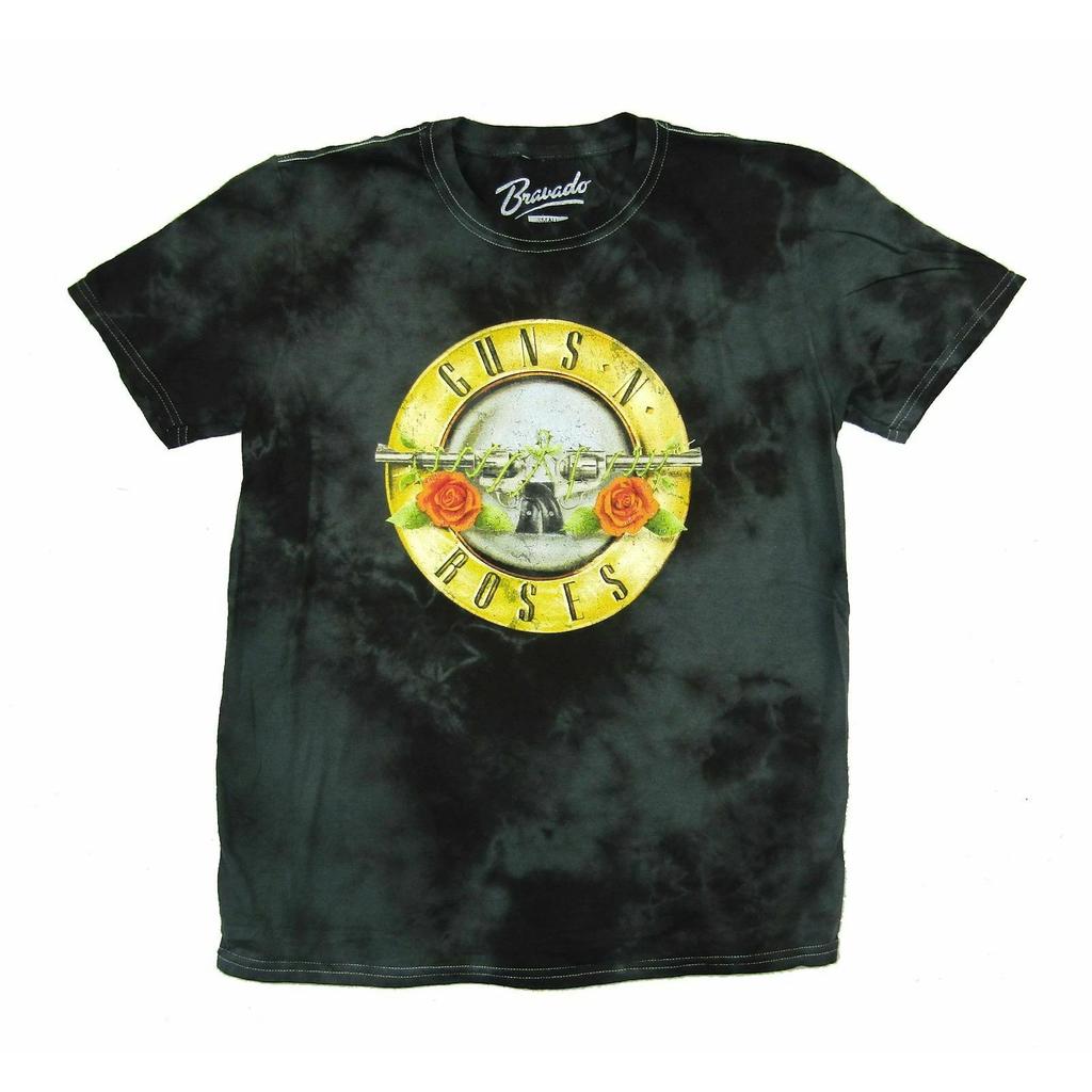 Men's Guns N Roses Double Guns Garment Dye T-shirt Small Black