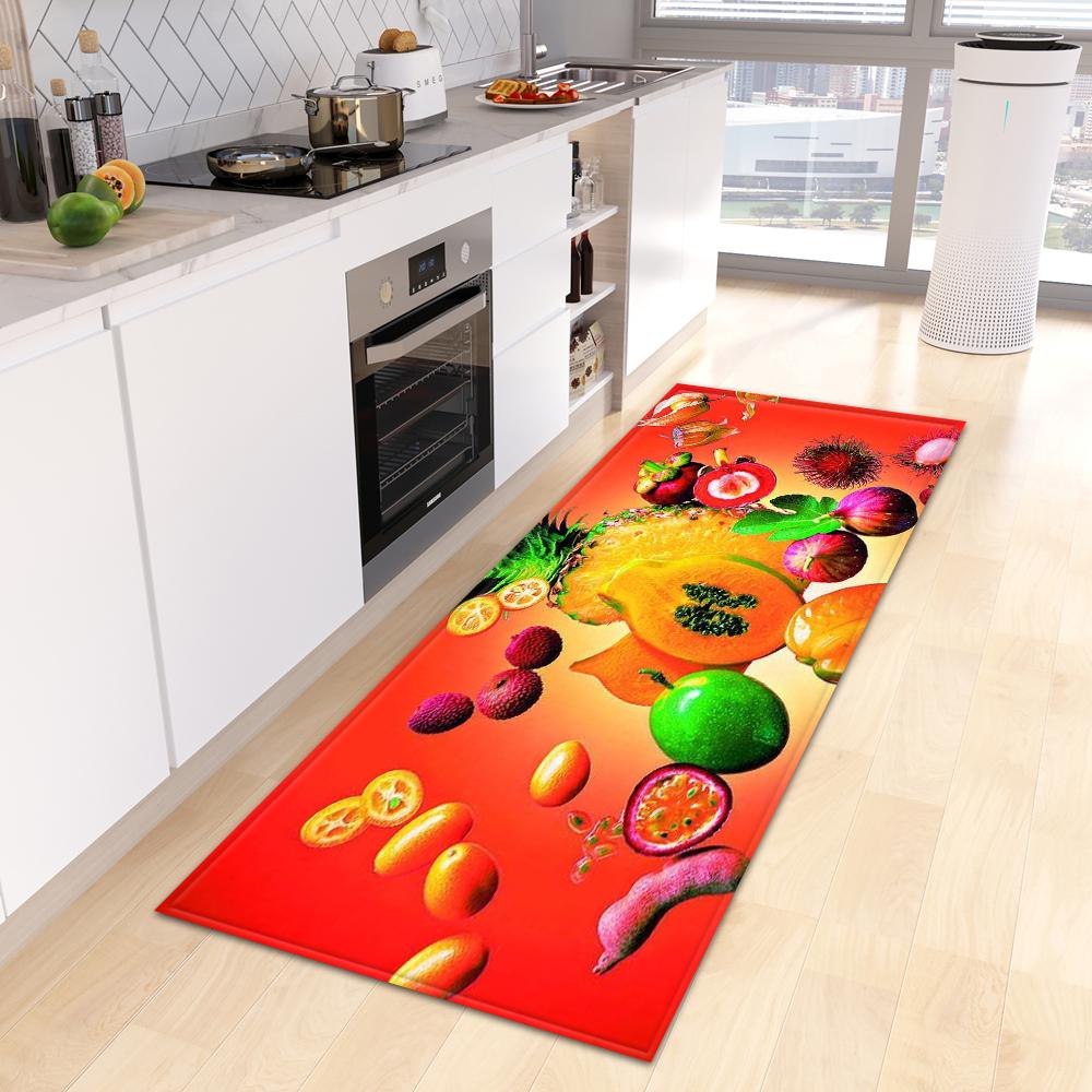Entrance Door Mat Fruit Corridor Kitchen Mat Living Room Floor Mat Bathroom Door Household Non-slip Carpet