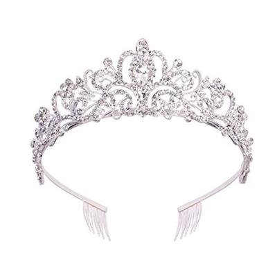 Hot Selling Crystal Diamond Bride Wedding Hair Crown Birthday Headdress Hair Accessories Prom Crown