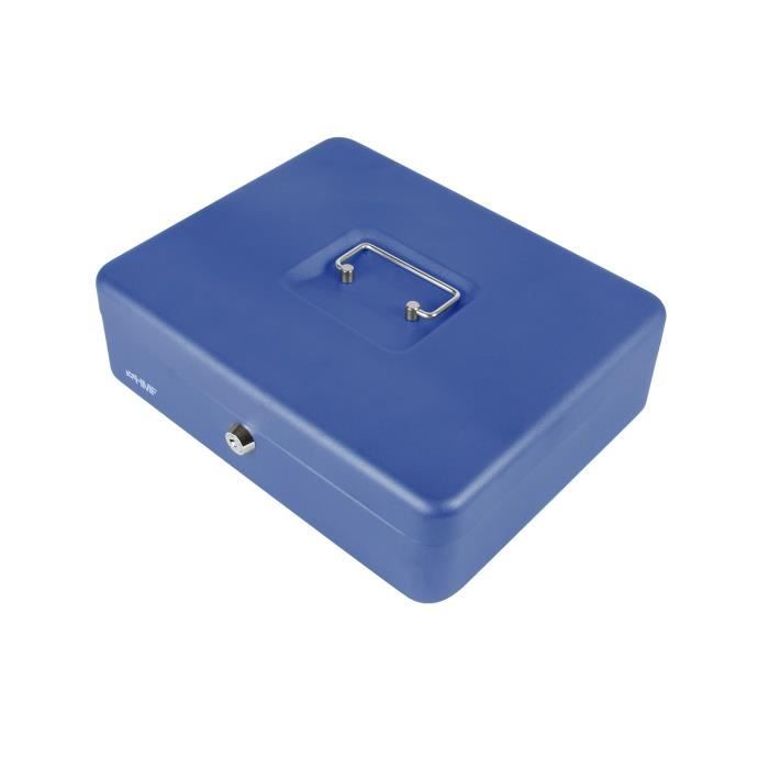 Hmf 4215-05 Cash Box, Coin Sorter, with Euro-coin Counter, 30 X 24 X 9 Cm, Blue