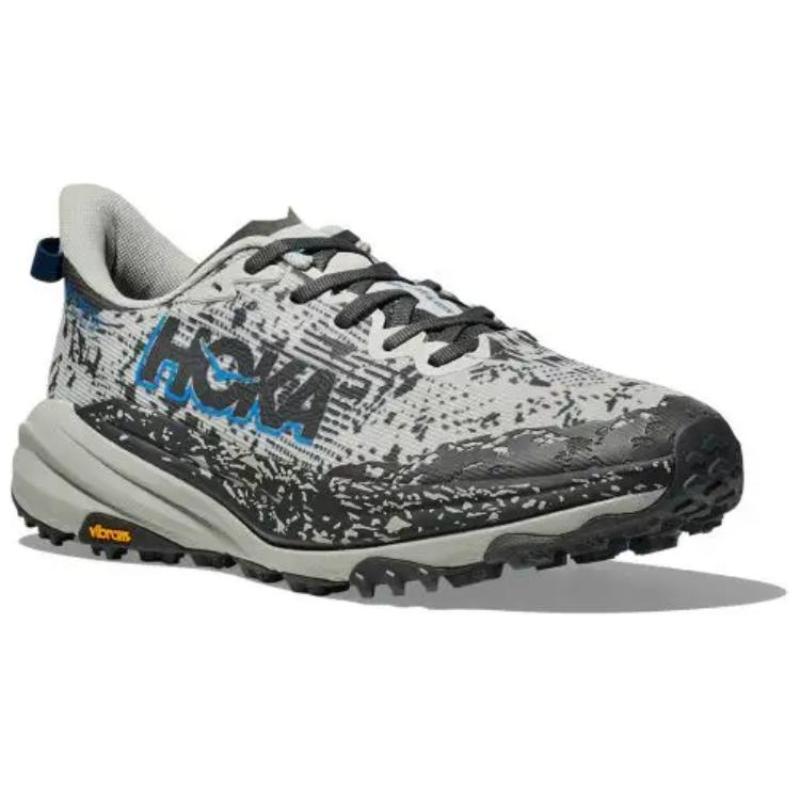 HOKA ONE ONE SPEEDGOAT 6 Cushioned Slip-Resistant Rebound Low-Top Running Shoes Men's Gray Sneakers 1155150-sstt