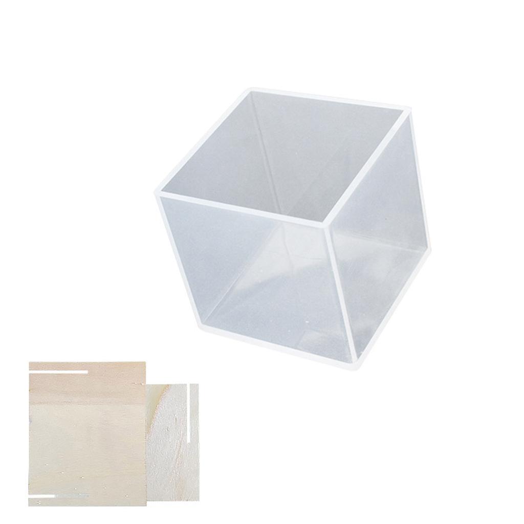 Firkantede silikonformer for harpiks, kubeepoksyharpiksformer for blomsterkonservering, harpikskunst, DIY bryllup, valentinsgaver