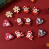 6PCS/SET Snowman/Elk Santa Claus Wood Clips Love Heart Christmas Photo Clips  Photo Wall Decor