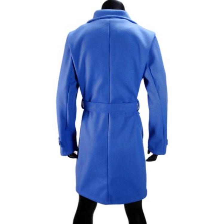 Plus Size Winter Woolen Coat High Collar Single Breasted Belted Jacket Long Sleeves Pure Color Thick Warm Dating Shopping Outerwear