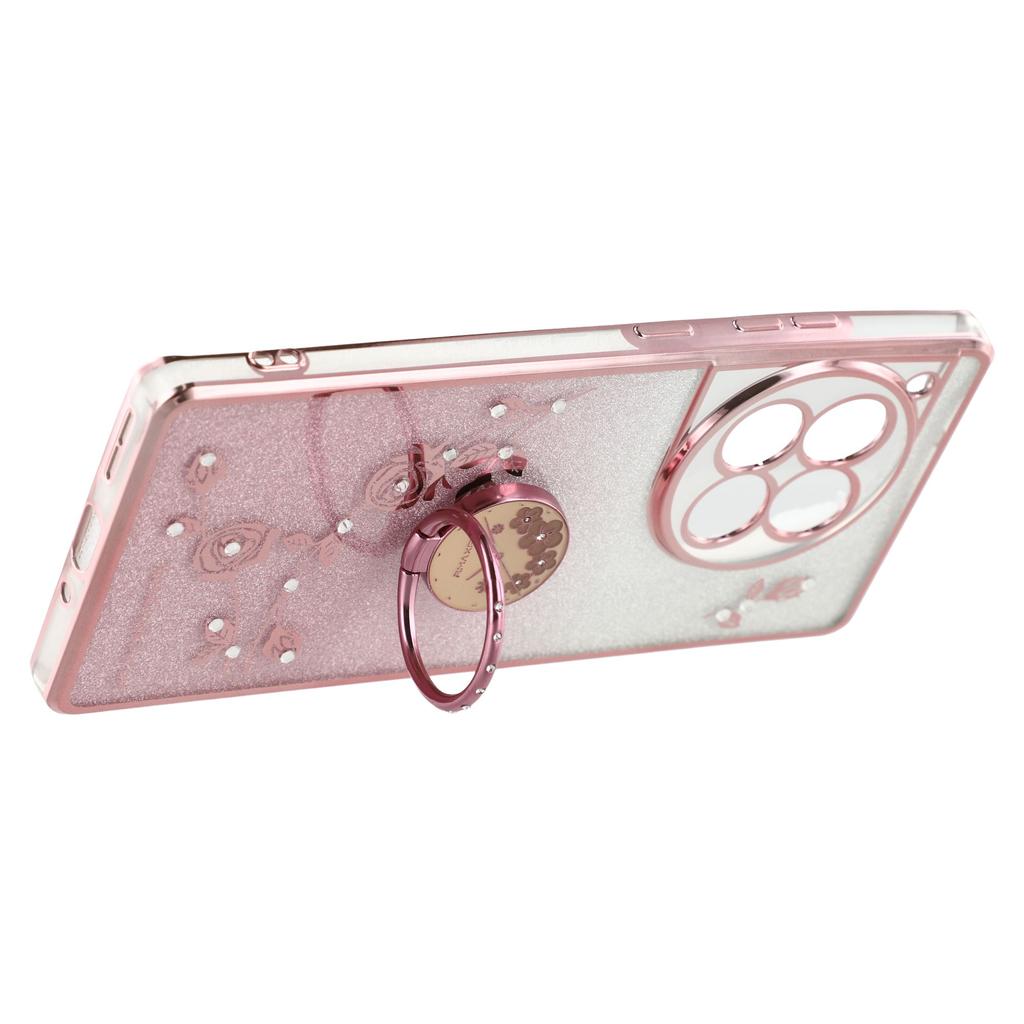 KADEM Για OnePlus Ace 3 5G/12R 5G Θήκη Κινητού Τηλεφώνου Μοτίβο Λουλουδιών Δαχτυλίδι Στήριξης TPU Κάλυμμα