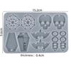 Halloween Earrings Pendants Silicone Mold Skull Pendant Epoxy Resin Molds for DIY Epoxy Resin Crafts Jewelry Making Accessories