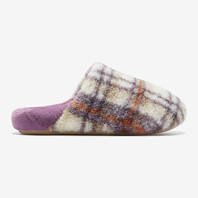 Ant's Love Plaid Fashion Comfortable Home Couple Style Closed-Toe Cotton Slippers for Men and Women - Autumn & Winter Collection