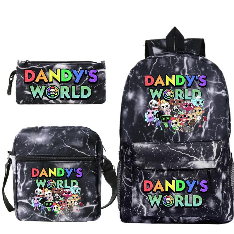 Dandy's World Print Fashion Children's Shoulder Bag Pencil Bag Youth Leisure School Bag Three-piece Set