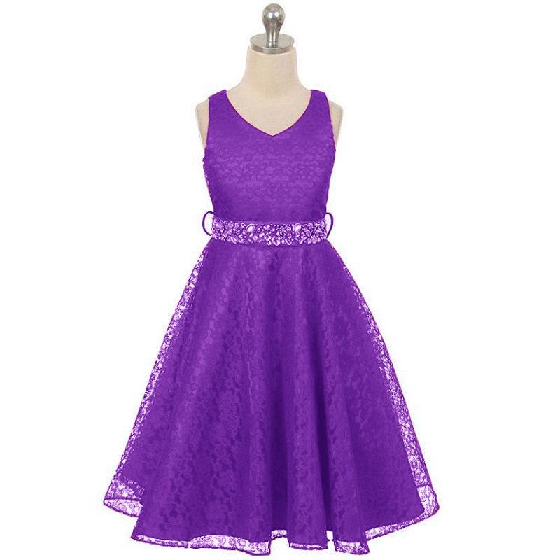 Kinderkleider in Großkinder-Prinzessinnenkleid Geburtstagsparty Spitze Kinderkleid Kindergarten Abschlusskleid für Mädchen