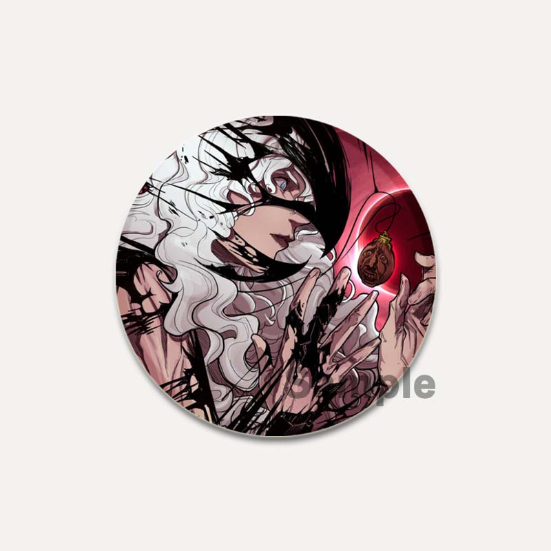 

32/44/58 мм аниме броши BERSERK мультфильм кишки/значок Гриффита на рюкзак одежда круглые булавки ручной работы для подарка аксессуар 32mm