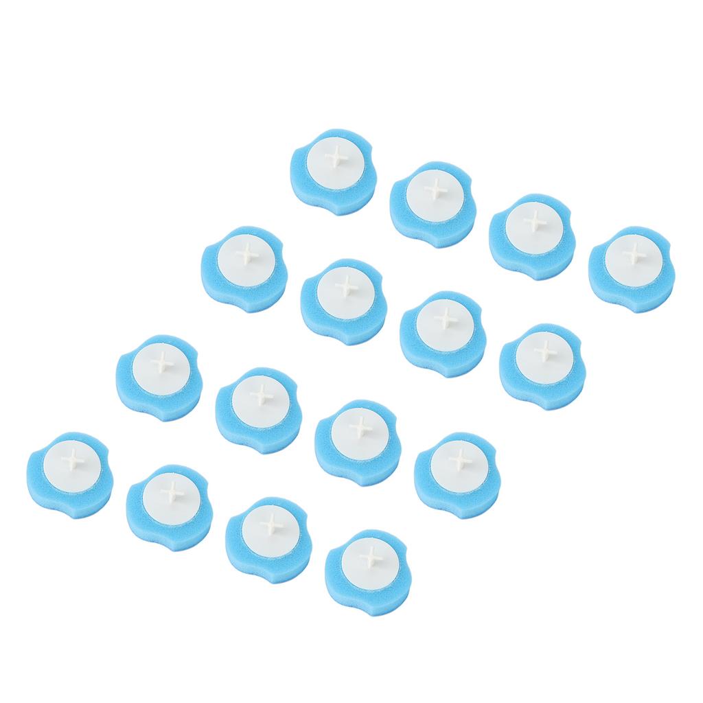 16pcs Toilet Brush Replace Heads Disposable Water Soluble Cleaner Toilet Brush Refills for Bathroom