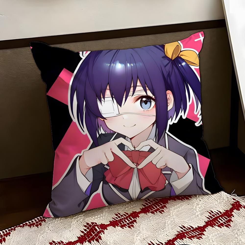 Love Chunibyo  Other DDelusions Cushion Cover Reversible Soft Durable Pillo Cover Home Car MultiScene Use for Daily Comfort