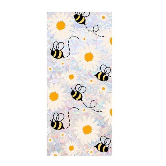 Fönsterdekal Läkningskälla FönsterScen Dra av Klistra Statisk Sekretessfilm Blomma Bi Mönster Hem Dörr Spegel Dekal