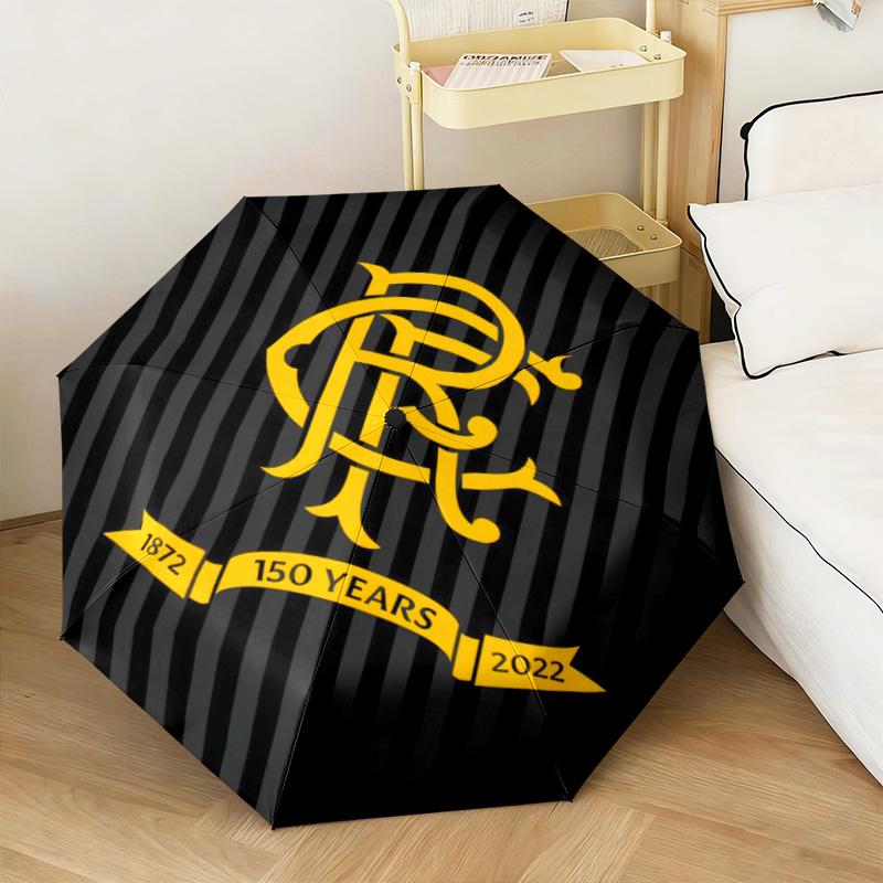 1PC Rangers Fc Crest Automatic Umbrella - Suitable Travel Outdoor Portable Umbrella Birthday Gift Daily Essentials