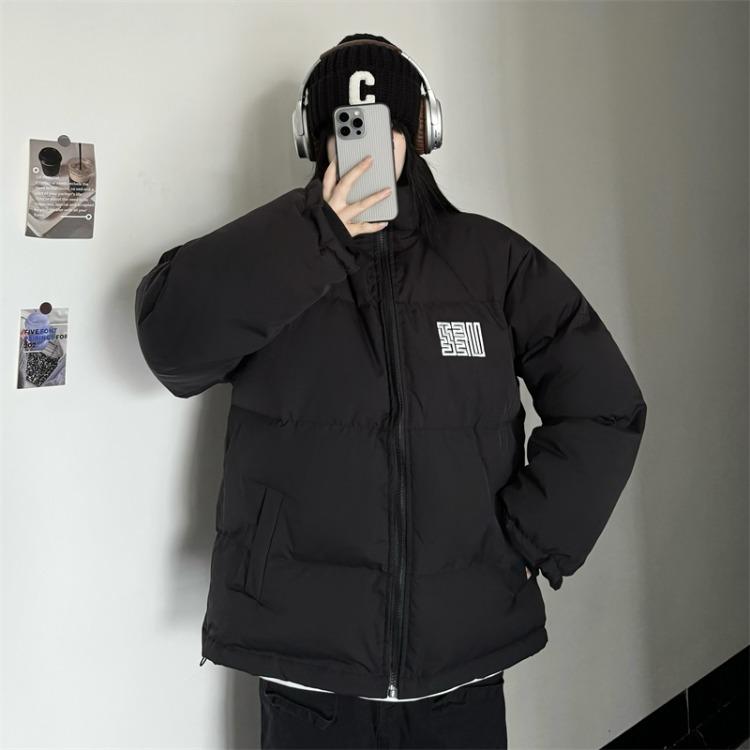 Thickened Loose Overcoat for Couples In Winter, Oversize Bread Service Cotton Outerwear