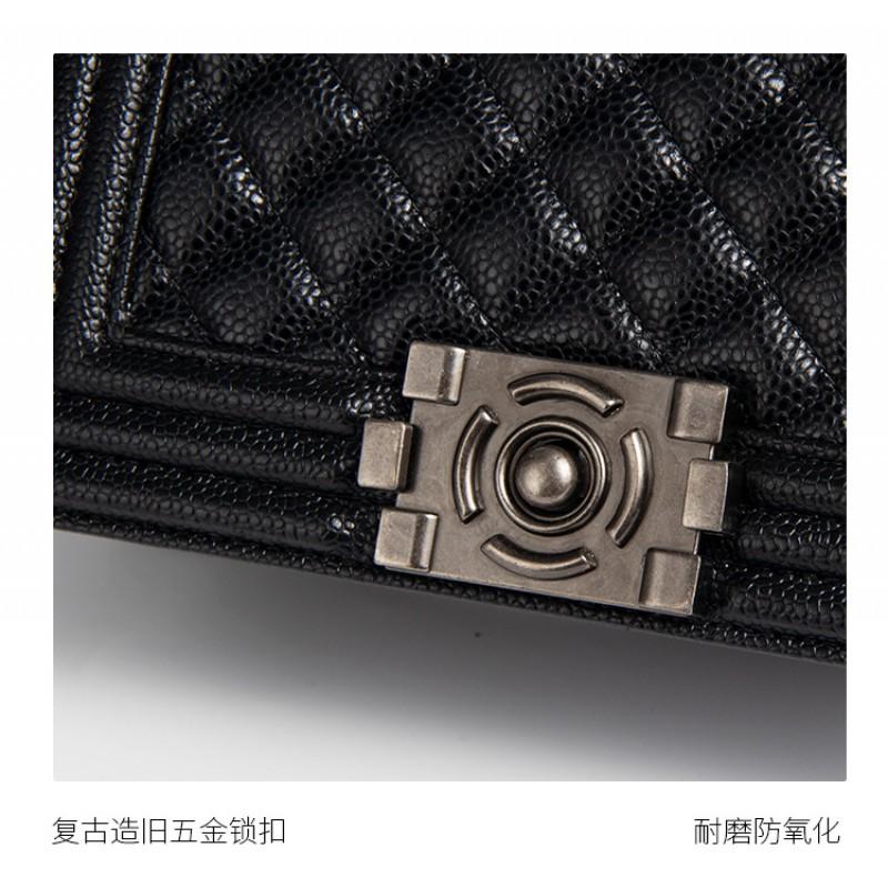 Nuova Borsa Caviale Ascella Nicchia Catena Flip Pelle Spalla High-end Lusso Leggero Quadrata Donna