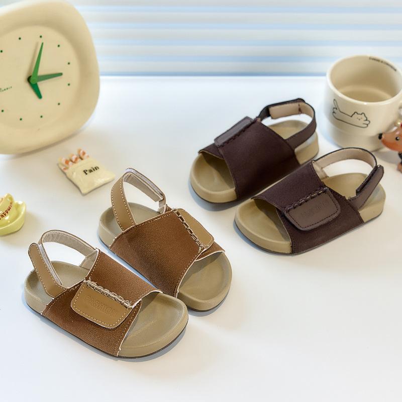 Children's Open-toe sandals2026New Summer Simple Casual Shoes for Little Girls, Boys, and Children - Korean Style Beach Shoes