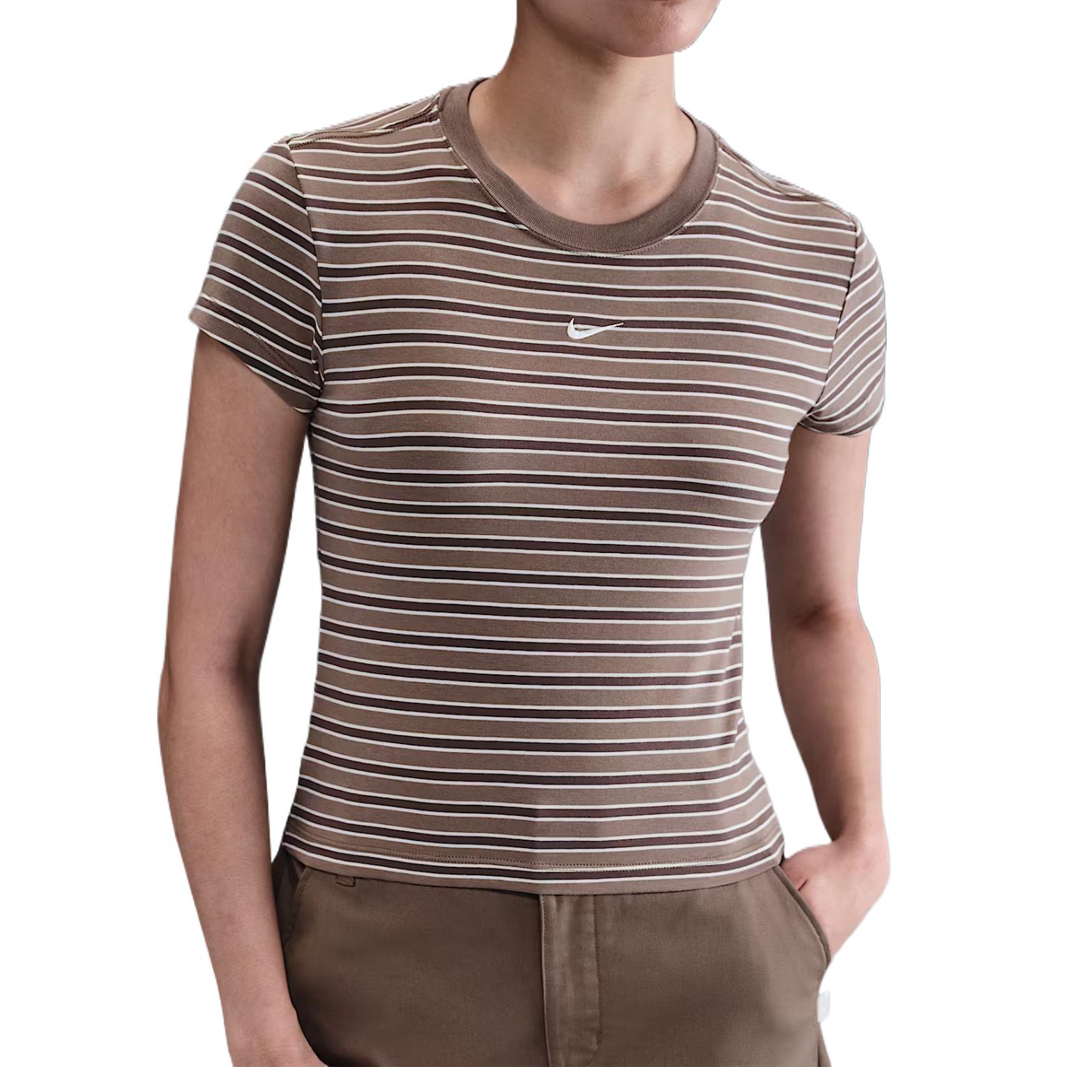 

Nike Sportswear Regular T Shirt Women s Mink Brown 233 HF9525-233 S