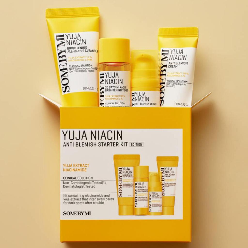 SOME BY MI Yuja Niacin Anti-Blemish Starter Kit (4-Step Set)