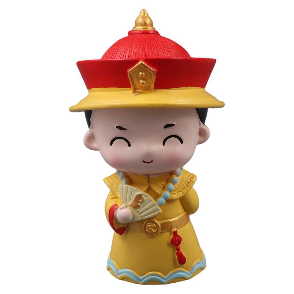 Chinese Emperor Ancient Doll Emperor and Empress Traditional Crafts Resin Queen Ornament  Kids Toys
