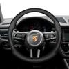 Pro Porsche Potah na volant Ultra - Tenký Koženka z mikrovlákna Prodyšný Cayenne Macan Panamera Taycan 718 911