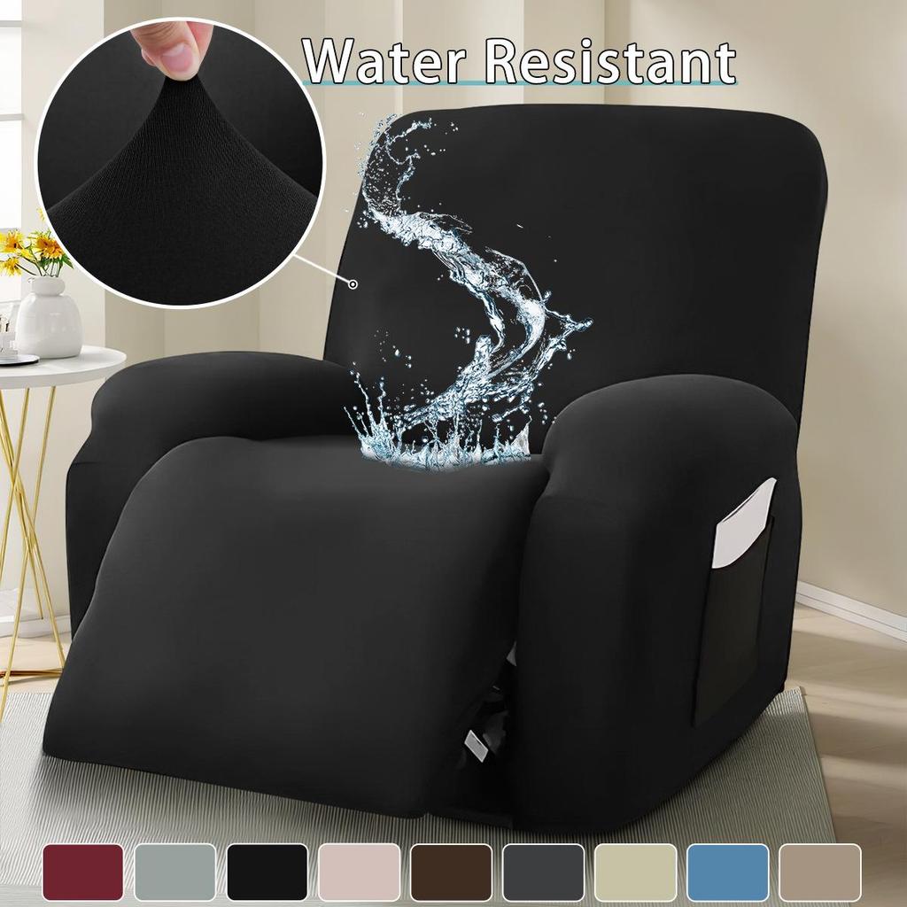 Elastic Waterproof Milk Silk Recliner Sofa Cover - Universal Fit