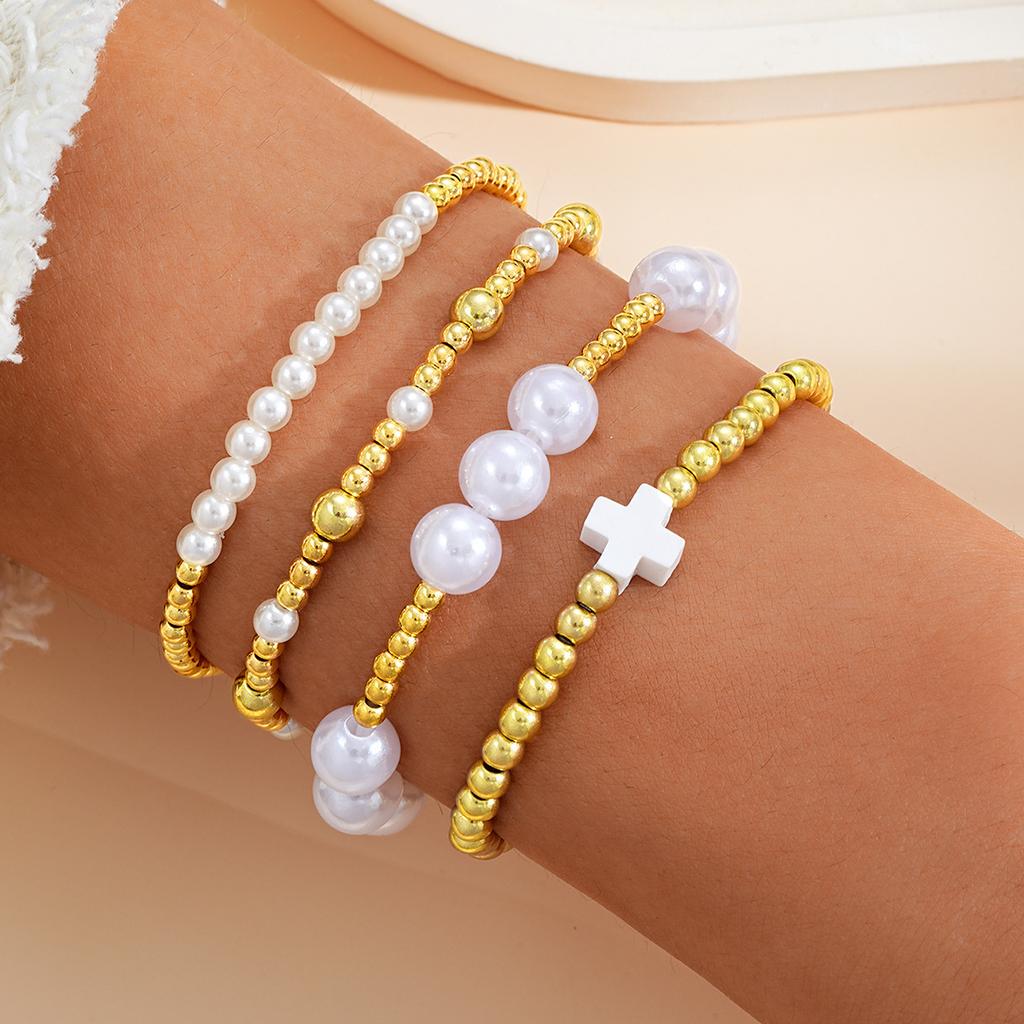 5Pcs/ Set Bohemia Minimalism Multilayer Love Heart Hollow Out Open Mouth Bracelet Set for Women Metal Chain Bangle Zircon Gifts