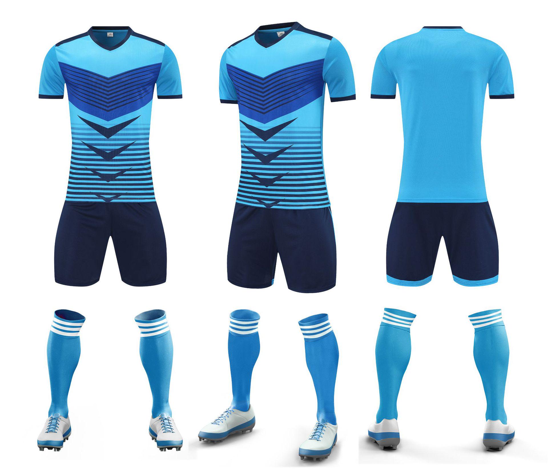 

Быстросохнущий дышащий тренировочный футбольный костюм с V-образным вырезом и напечатанными буквами и цифрами 2XL