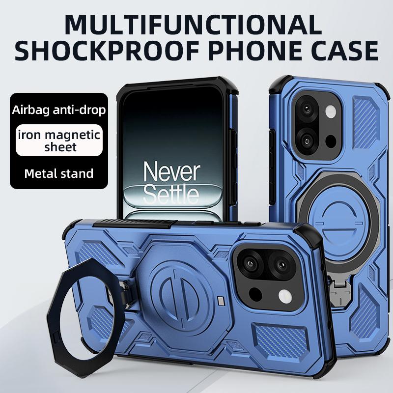 For Oneplus 13T Case Cover Oneplus 13T Capas Shockproof Back Phone Bumper Attraction Adsorption Ring Holder Fundas Oneplus 13T