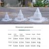 1/2/3PCS Flowerpot Hole Mesh Pad Durable Three-dimensional Tapered Gasket Garden Supplies Flowerpot Tapered Gasket Waterproof