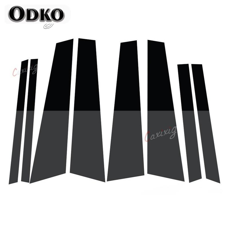 8Pcs Car Door Window Polished Pillar Post Cover For BMW X3 F25 2011 2012 2013 2014 2015 2016 2017 Sticker Decoration Trim