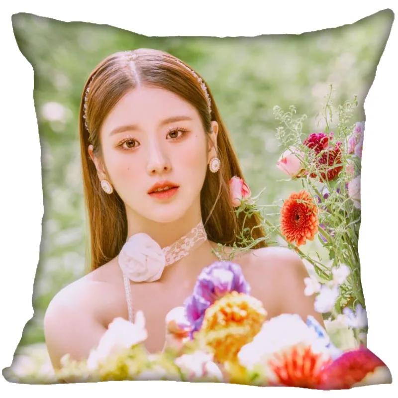 

Kpop LOONA Наволочка для дома декоративная сатиновая наволочка с невидимой молнией накидка на подушку 1007 45x45cm 18x18in