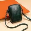 Retro mini crossbody kabelka, kovová taška na mobilní telefon, vícevrstvá dámská kabelka přes rameno