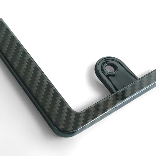 KICARYAJP Carbon Fiber License Plate Frame, Universal Exterior Custom Dress-Up Car Parts, Car Accessories, Exterior Carbon Fiber (Rear)