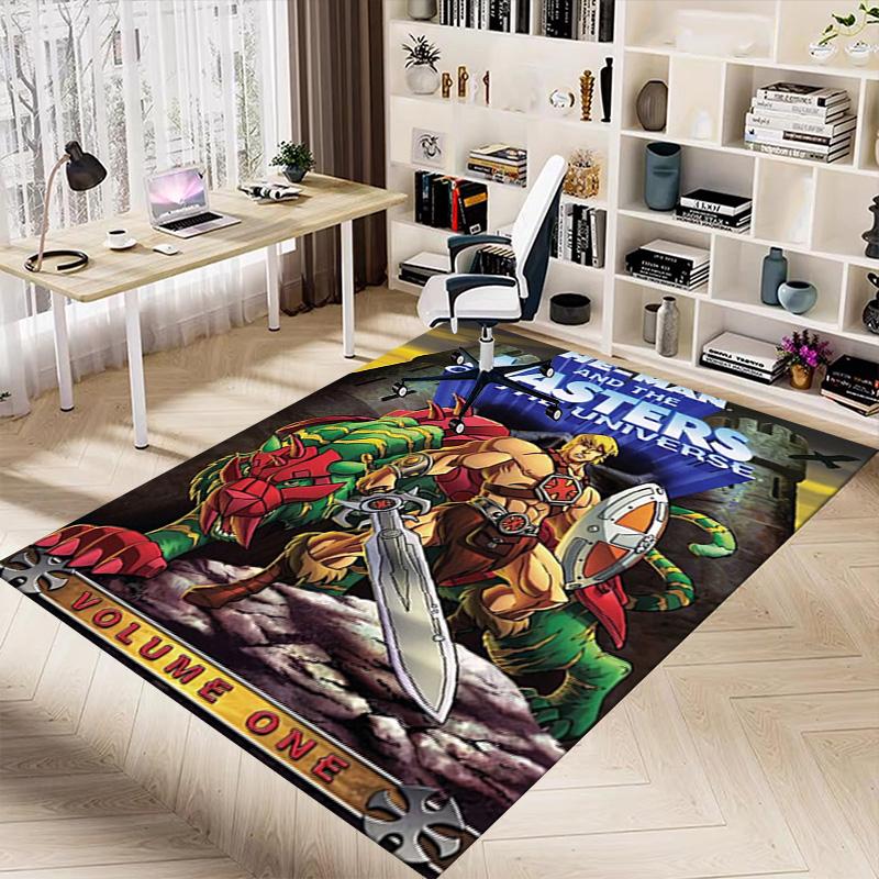 Heman Masters Universe Adventure Carpet For Playroom Bedroom Living Room Sofa Home Decorkids Game Area Rug Nonslip Floor Mat
