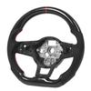Hydro‑Dip Carbon   Look Steering Wheel Perforated Leather Flat Bottom for GLI R GTD MQB