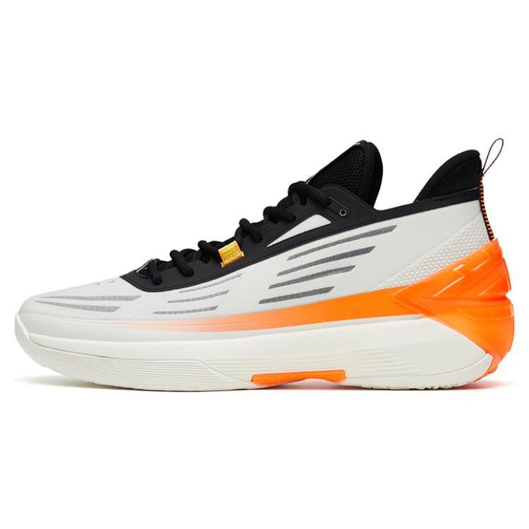 

New Anta Attack 5 Mutation Cushioning Anti Slip And Wear Resistant Low Top Basketball Shoes Men s White Orange 112331603-1 42