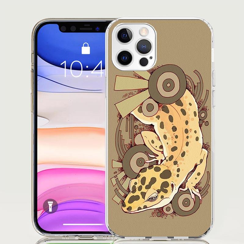 

Lizards Geckos Phone Case for Apple iPhone 17 Air 16 15 Plus 14 + 13 Mini 12 11 Pro Max 7 8 SE 16Max Soft Shell Cover Coque 17 A iPhone 13