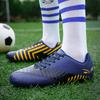 Fashion Men's Soccer Shoes FG Non-Slip Turf Soccer Cleats Lace Up Training Shoes Comfortable Ultralight Sneakers Low Top Football Boots