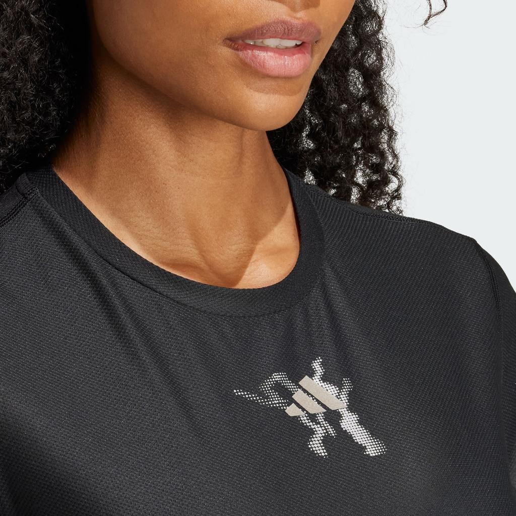 adidas Ultimatives Lauf-Ub-T-Shirt Damen Oberteile Schwarz IY3258