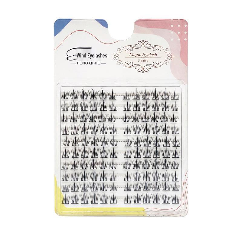 Natural Look Three-Step Sunflower Eyelash Clusters for Beginners 10 Rows Sunflower