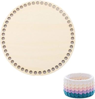 Base de Fondo de Cesta de Madera Natural de 140 mm Base de Cesta de Ganchillo para Manualidades de Madera DIY Suministros para Tejer Cestas Fabricación de Decoración del Hogar