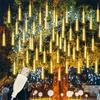 USB Plug Led Light Outdoor Meteor Shower Rain Lights 50/30cm Garden Decor Outdoor Street Garland New Year Christmas Decoration