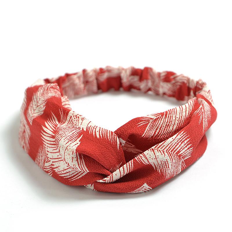 Fashion Women Girls Summer Bohemian Hair Bands Print Headbands Vintage Cross Turban Bandage Bandanas HairBands Hair Accessories