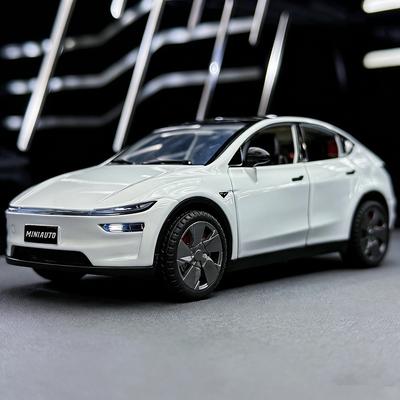 1:32 Model Y 2026 SUV Legierung Auto Modell Diecasts Metall Neue Energie Fahrzeuge Auto Modell Hohe Simulation Ton und Licht Kinderspielzeug Geschenk