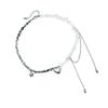 Fashionable Heart Pendant Necklace with Starfish Tassels Stylish Beaded Women Clavicle Chain Casual Outfit Accessory