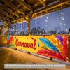 2D Carnaval Party Banner for Rio Carnival Themed Photo Booth Decoration