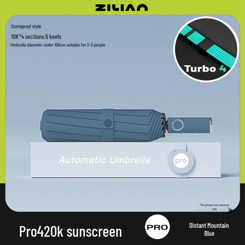 Automatic 24-Rib Windproof Dual-Use Umbrella