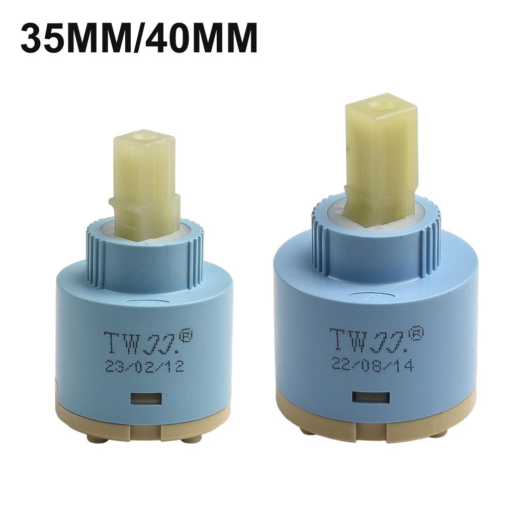 Ceramic Disc Cartridge Mixer Faucet Thermostatic Cartridge Faucet Disc Valve Pp Plastic Ceramic Cartridges For Mixer 35/40Mm
